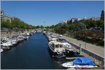 Blick in Richtung Norden auf den Kanal St-Marin mit der Bastille im Hintergrund.

15. Maii 2019