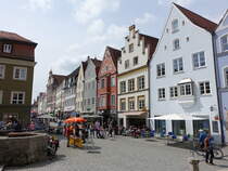 Landsberg, historische Brgerhuser in der Ludwigstrae (18.05.2019)
