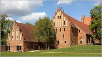 Chorin. Blick auf den Westflgel und ein Wirtschaftsgebude des 1258 gegrndeten Klosters Chorin. 13.05.2019