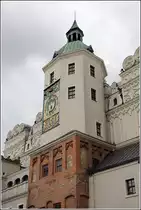 Szczecin (Stettin). Einer der T�rme des Stettiner Schlosses, das den Herz�gen von Pommern als Residenz diente. Das Schloss ist im Zweiten Weltkrieg stark zerst�rt und in den Jahren 1958 bis 1980 wieder aufgebaut worden. 09.05.2019