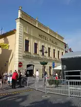 Susice, Hotel Fialka am Namesti Svobody oder Freiheitsplatz (25.05.2018)