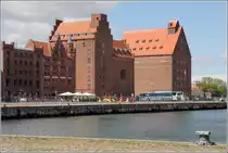 Stralsund. Die alten Speicherh�user auf der Hafeninsel werden inzwischen anders genutzt. 07.05.2019