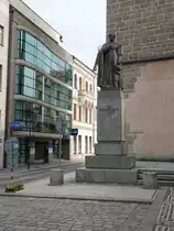 Česk� Budějovice, Jan Valerian Jirsik Denkmal in der Cerne Veze Stra�e (26.05.2019)