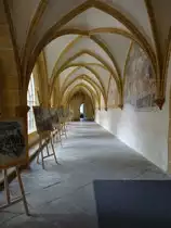 Česk� Budějovice, Kreuzgang im Dominikanerkloster, 1265 gegr�ndet (26.05.2019)
