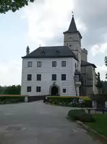Ro�mberk nad Vltavou, Burg, erbaut bis 1225 durch den Witigonen Witiko von Prčice und Blankenberg (26.05.2019)
