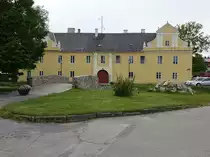 Kaplice, alte Brauerei mit Galerie Krampus in der Belidlo Stra�e (27.05.2019)