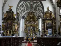 Nove Hrady, barocke Alt�re in der Pfarrkirche St. Peter und Paul (27.05.2019)