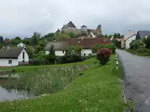 Mittelalterliche Burgruine in Lipnice nad S�zavou, erbaut im 14. Jahrhundert (28.05.2019)