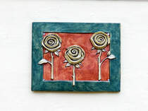 Hausmark in Friedrichstadt. Hier wohnte frher ein Blumenhndler. Aufnahme: 9. Juli 2019.