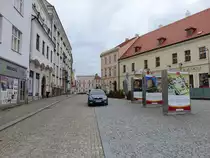 Znojmo, Geb�ude am Hauptplatz Horni Namesti (29.05.2019)