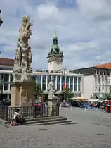 Brno/ Br�nn, Dreifaltigkeitss�ule am Dominikanske Namesti (30.05.2019)