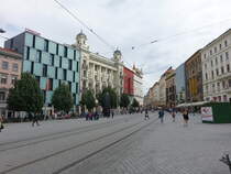 Brno/ Brnn, Gebude am Hauptplatz Namesti Svobody (30.05.2019)