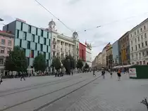 Brno/ Br�nn, Geb�ude am Hauptplatz Namesti Svobody (30.05.2019)