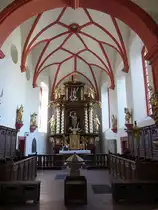 Th�ngersheim, Hochaltar im Chor der Pfarrkirche St. Michael (26.05.2018)