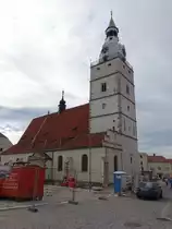 Ivancice/ Eibensch�tz, Pfarrkirche Maria Himmelfahrt, erbaut im 13. Jahrhundert (31.05.2019)