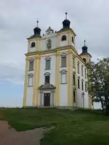 Moravsk� Krumlov, Wallf. Kirche St. Florian am Florianiberg, erbaut von1695 bis 1697 (31.05.2019)