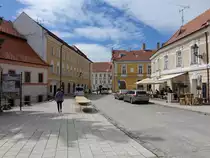 Mikulov/ Nikolsburg, historische Geb�ude am Kostelni Namesti (31.05.2019)