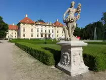 Slavkov u Brna/ Austerlitz, barockes Schloss, erbaut bis 1696 durch den  italienischen Architekten Domenico Martinelli f�r  Dominik Andreas von Kaunitz (31.05.2019)
