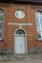 Seiteneingang der St. Nikolai-Kirche in Kappeln am 27.6.2019