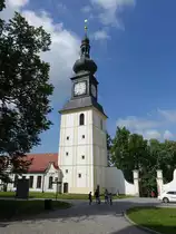 Zdar nad Sazavou/ Saar, Glockenturm aus dem 13. Jahrhundert des Zisterzienserkloster �ď�r (01.06.2019)