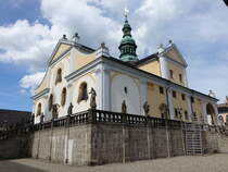 Pribram/Freiberg in Bhmen, Wallfahrtskirche Maria Himmelfahrt im Kloster Svata Hora, erbaut von 1658 bis 1709 von von Carlo Lurago und Kilian Ignaz Dientzenhofer (01.06.2019)