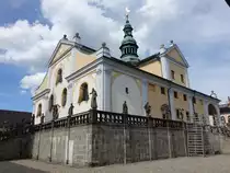 Pribram/Freiberg in B�hmen, Wallfahrtskirche Maria Himmelfahrt im Kloster Svata Hora, erbaut von 1658 bis 1709 von von Carlo Lurago und Kilian Ignaz Dientzenhofer (01.06.2019)