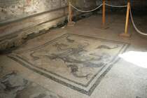 Auch antike Mosaike aus der r�mischen Epoche sind in Herculaneum zu bestaunen.