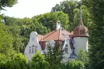 Jschkenthal (Jaskowa Molina). Um die Wende vom 19. zum 20. Jahrhundert lieen sich deutsche Fabrikbesitzer und Beamter schne Villen im Danziger Ortsteil Langfuhr (Wrzeszcz) bauen. Aufnahme: 14. August 2019.