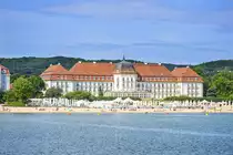 Zoppot/Sopot - Blick auf das Grand Hotel vom Groen Seesteg (Polo auf Polnisch). Aufnahme: 15. August 2019.
