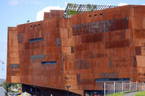 Danzig / Gdańsk – Europejskie Centrum Solidarności. Der ehemalige polnische Prsident Lech Wałęsa nutzt seit Januar 2015 ein Bro im Solidarność-Zentrum.
Aufnahme: 14. August 2019