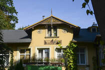 Haus am Chopin-Weg (Frederyka Chopyna - frher: Eissenhardt Strae) in Zoppot / Sopot. Aufnahme: 14. August 2019.