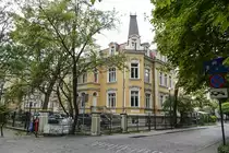 Zoppot / Sopot. Haus an der Ecke von Parkowa (bis 1945: Parkstrae) und Piastw. Aufnahme: 16. August 2019.