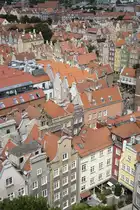 Danzig - Gd�nsk. Aussicht vom Turm des Rechtst�dtischen Rathauses. Aufnahme: 12. August 2019.