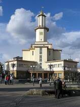 Rathaus van Ivano Frankivsk (Stanislau), Ukraine fotografiert am 26-03-2008.