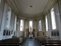 Bad Br�ckenau, sp�tbarocker Innenraum der Pfarrkirche St. Bartholom�us (27.05.2019)