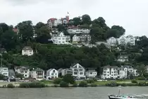 Hamburg am 14.7.2019: Der S�llberg oberhalb von Blankenese von Bord der CAP SAN DIEGO /