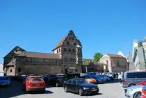 Bamberg, Alte Hofhaltung, vom Domplatz her gesehen - 06.05.2018