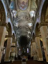 Bastia, barocker Innenraum der Kathedrale Sainte-Marie (21.06.2019)