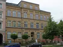Hamburg am 16.6.2019: ehemalige Israelitische T�chterschule in der Karolinenstra�e, die Schule bestand von 1884 bis 1942, 1981 unter Denkmalschutz gestellt, 1988 wurde das Geb�ude zur Gedenk- und Bildungsst�tte im Rahmen politischer Bildung, 1998 in Dr. Alberto Jonas-Haus umbenannt /