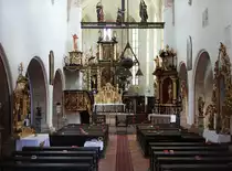 Zlutice, barocke Alt�re in der St. Peter und Paul Kirche (06.07.2019)