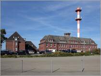 Borkum. Die Jugendherberge in Borkum-Reede ist mit 768 Betten in sechs Gebuden die wohl grte Jugendherberge in Deutschland. Sie nutzt die frheren Marine-Liegenschaften auf Borkum. 22.09.2019