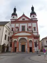 Chomutov / Komotau, Jesuitenkirche St. Ignatius, erbaut von 1663 bis 1668 durch Carlo Lurago (06.07.2019)