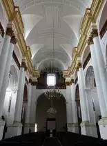 Chomutov / Komotau, Orgelempore in der Jesuitenkirche St. Ignatius (06.07.2019)