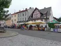 Becov nad Teplou / Petschau, H�user am St. Kvetna Namesti (07.07.2019)