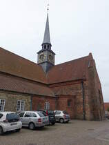 Aabenraa, Ev. St. Nicolai Kirche, erbaut im 13. Jahrhundert (20.07.2019)
