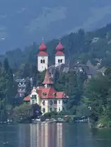 Blick ber den Millsttter See auf das beschauliche rtchen Millstatt. (August 2019)