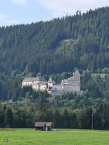 Das Schloss Moosham Ende August 2019 in Unternberg.