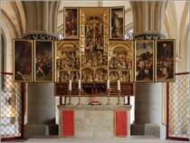 Osnabrck. Der Antwerpener Flgelaltar von 1520 in der St.-Marien-Kirche. 31.10.2019
