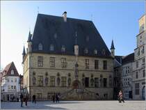 Osnabrck. Im Rathaus fanden ab 1643 die Verhandlungen statt, die 1648 mit dem Westflischen Frieden ihr Ende fanden. Der zweite Verhandlungsort war Mnster. 31.10.2019