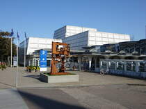 Esbjerg, Kunstpavillon in der Havnegade, Sammlung dnischer Kunst des 20. Jahrhundert, erbaut 1962 im Stadtpark von Jytte und Ove Tapdrup (26.07.2019)